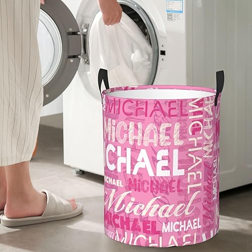 Miniatura 6 de Cesta para la ropa sucia con nombre personalizado, canasta impermeable personalizada con nombre, organizador de almacenamiento de ropa