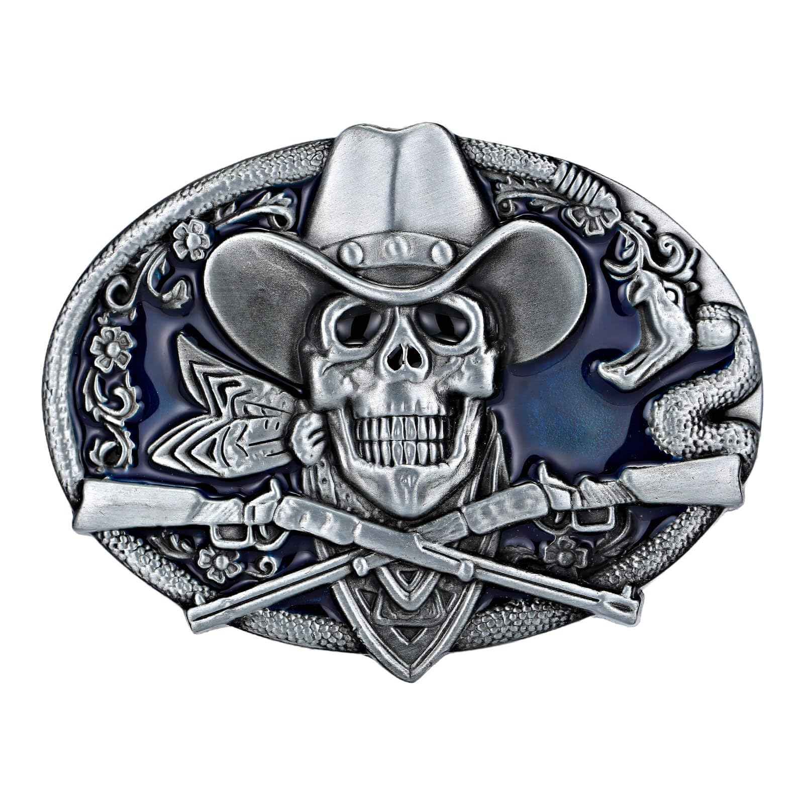 Western Cowboy Vintage Rodeo Cross Prayer Horse Belt Buckle Men
