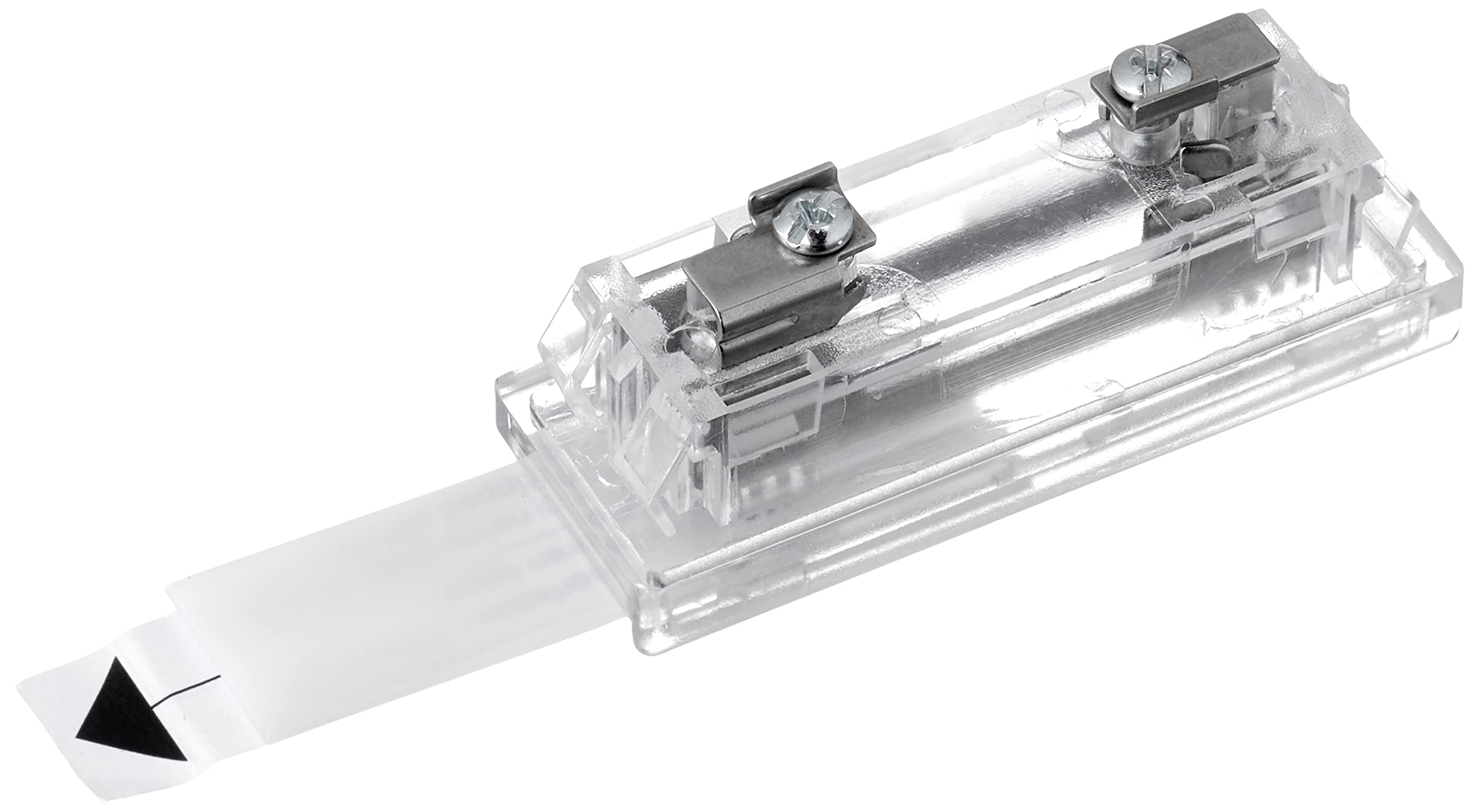 Ritto Klingeltaster transparent mit Namensschild – Unterputz, Kunststoff (Modell 2132850/1590200)
