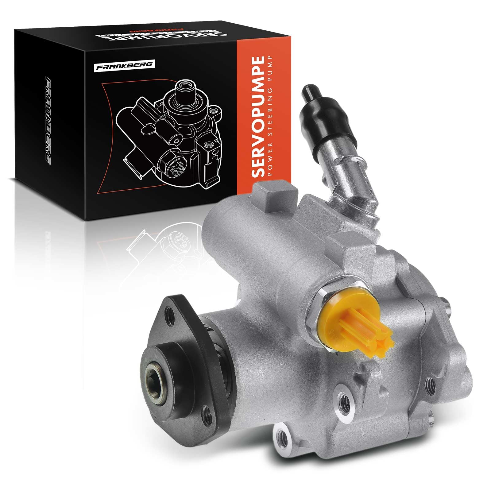 Frankberg Servopompa Idraulica Sterzo Senza pulegge Compatibile con Serie 1 E81 E87 E88 2.0L 2006-2013 Serie 3 E90 E93 E92 E91 2.0L 2004-2012 X1 E84 2.0L 2009-2015 Replace# 32416780459