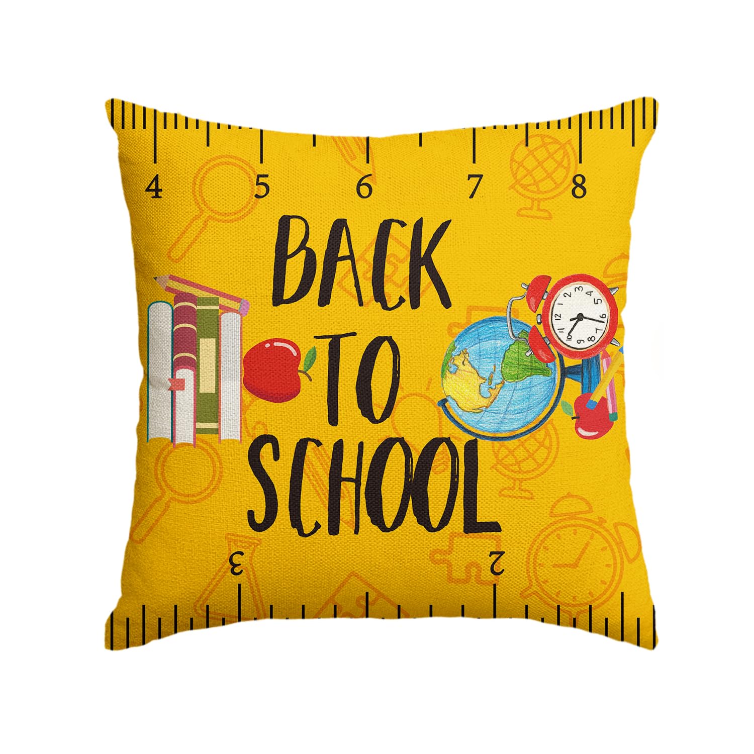 Housse de coussin école 45 cm, cadeau idéal pour enseignant et élève