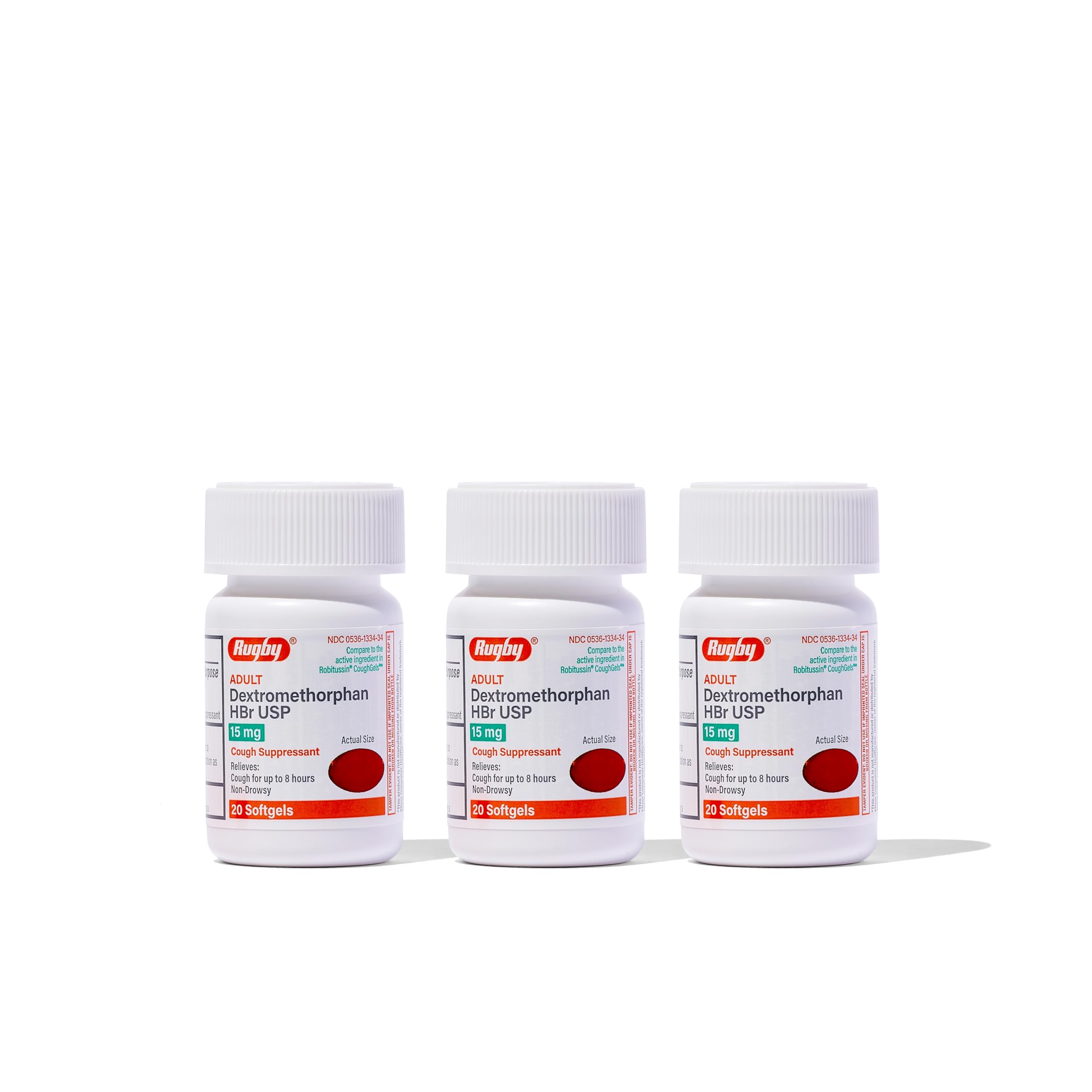 Amazon.com: Rugby Adult Dextromethorphan HBr USP 15 mg - Non