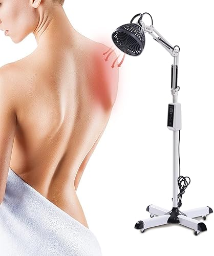 Miniatura 5 de Lámpara de calor infrarrojo lejano de 300VA 110V TDP, lámpara de terapia mineral, dispositivo de calefacción para el hogar, hospital, clínica,