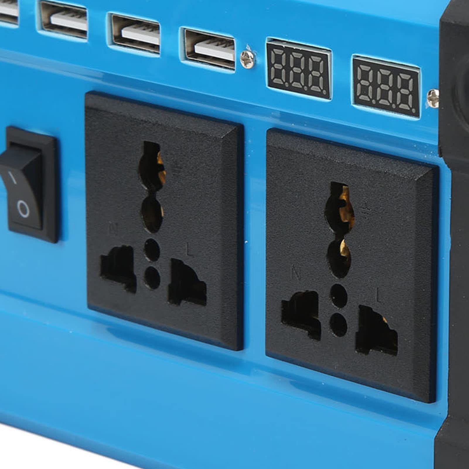 300W Zmodyfikowany falownik sinusoidalny Fala Sinusoidalna Szybkie ładowanie Pojazdu Falownik słoneczny z podwójnym wyświetlaczem LCD Inteligentny 4 porty USB 4.2A