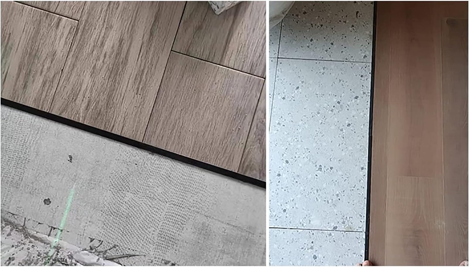 Profilo di Transizione, Striscia di Soglia, Laminato su pavimento in legno duro for moquette, decorazione del bordo della moquette, copertura impermeabile del bordo della porta(Silver)