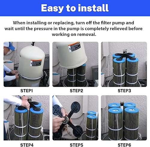 Miniatura 6 de 190106Z - Pantalla de purgador de aire de acero inoxidable Stee Air Vent Straine Reemplazo para Pentair Clean and Clear Plus, EasyClean D.E. y Quad