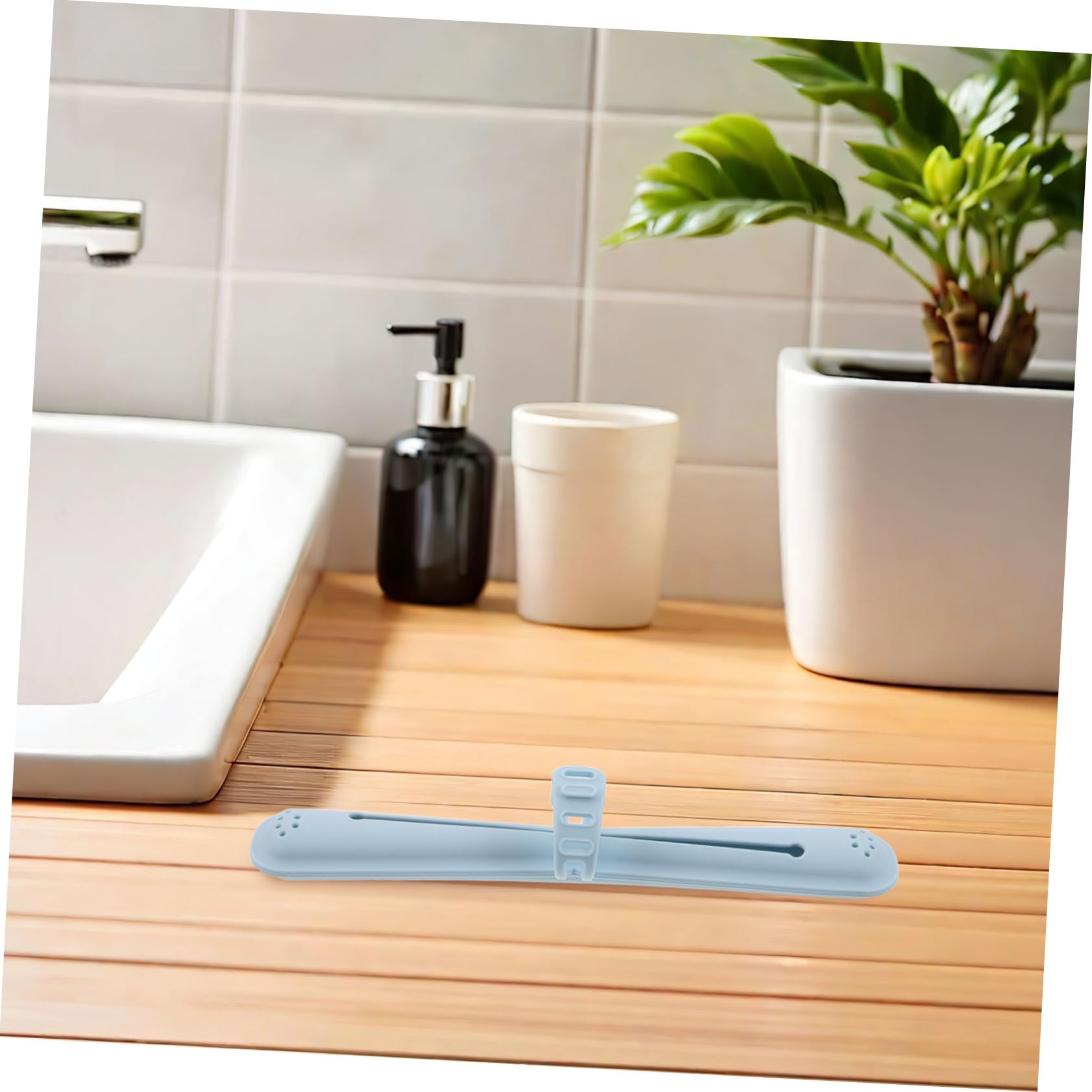 4 Piezas Silicona Estuche Protector para Cepillo de Dientes Resistente al Agua Diseño Compacto y Ahorro de Espacio para Viajes Equipaje Bolsas de Aseo Azul