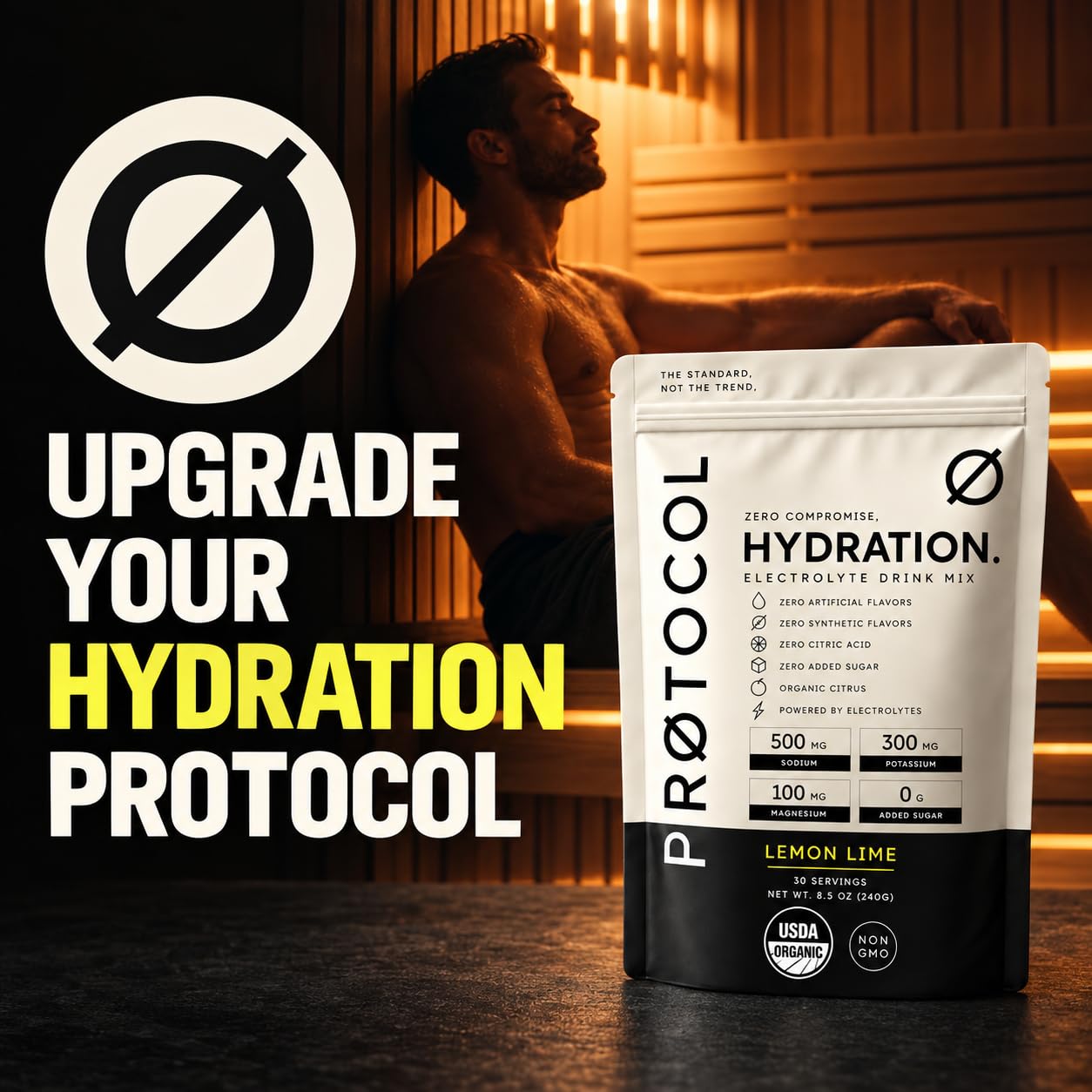 Protocol USDA Organic Electrolyte Powder, Sugar Free, Without Stevia, Natural Flavors or Citric Acid, Lemon Lime Hydration Drink Mix, 30 Servings — Amazon image 9