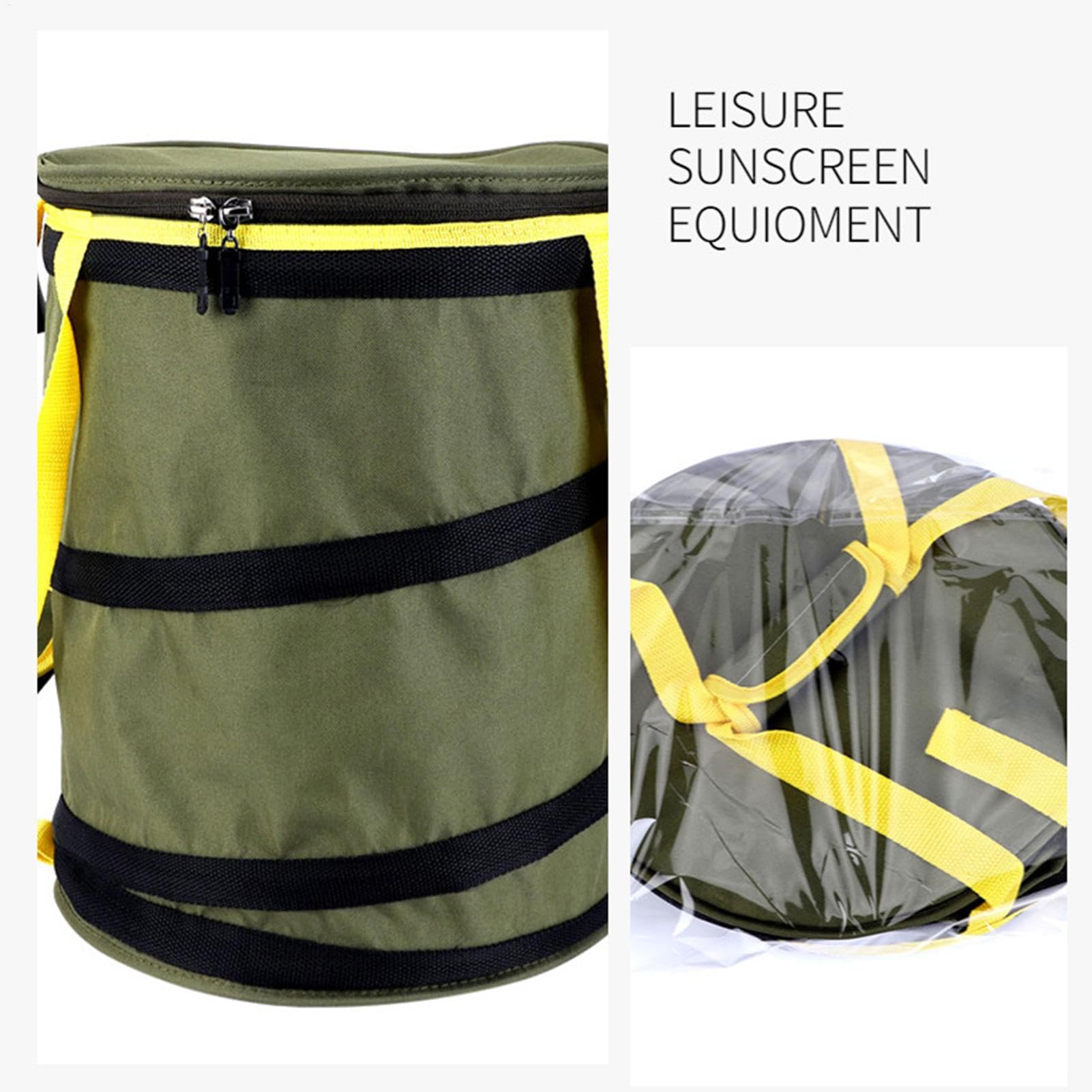 Seau Pliant Pour La Pêche Récipient Eau, Organisateur, Poubelle, Couvercle