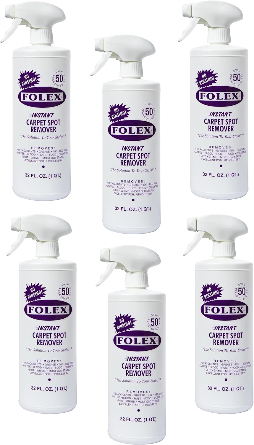 Folex Instant Carpet Spot Remover, 32oz, Pack of 6