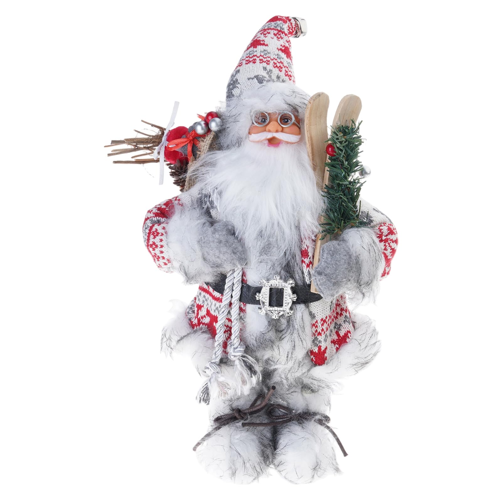 Jazuaiao Festival Plush Santa Toy Ornament Enchanting Santa Plush Toy Tabletop Ornament Christmas Scene Setter Decoration Craftsmanship