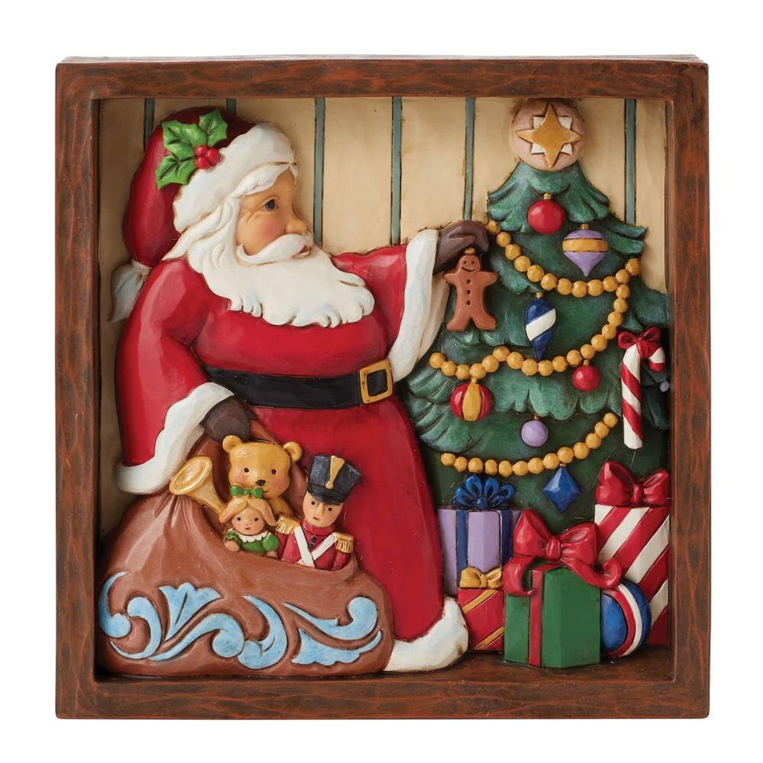 Sapin de Noël plaque décorative Jim Shore Enesco cadeau de fête
