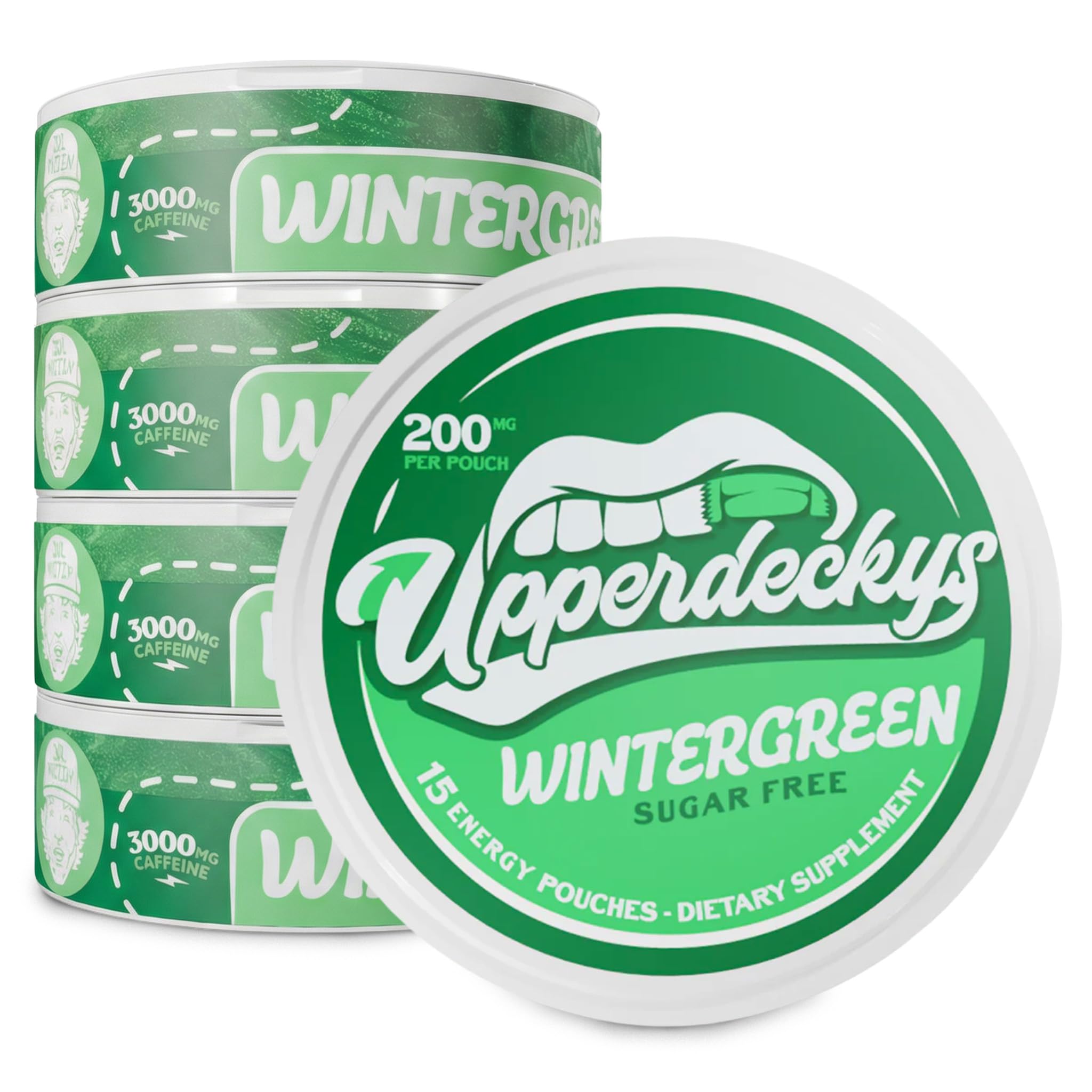 Amazon.com: Upperdeckys Caffeine Energy Pouches - 200mg Caffeine