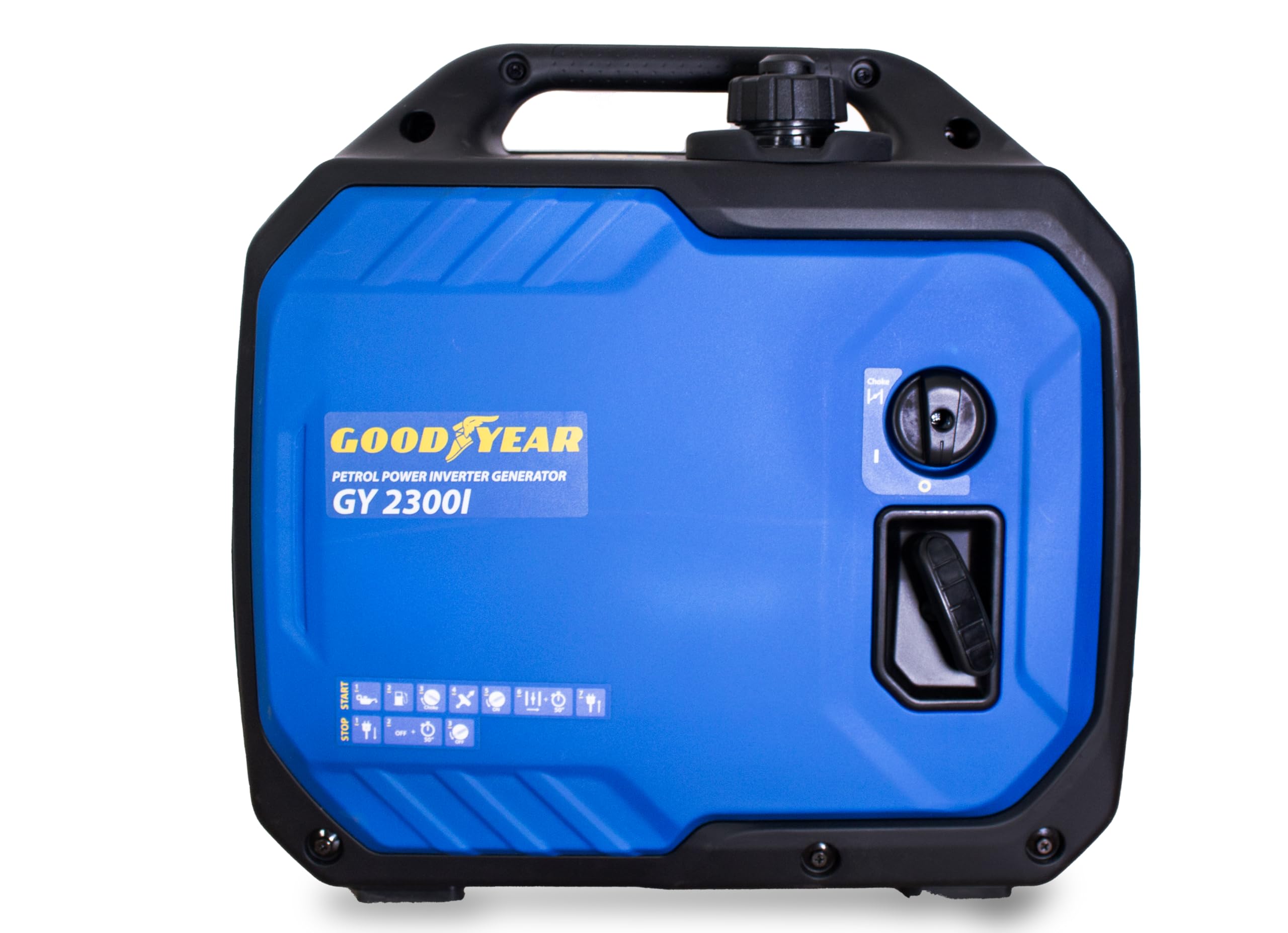 Goodyear - Generador Eléctrico Inverter a Gasolina 2000W 79cc 4tDeposito 4.2L