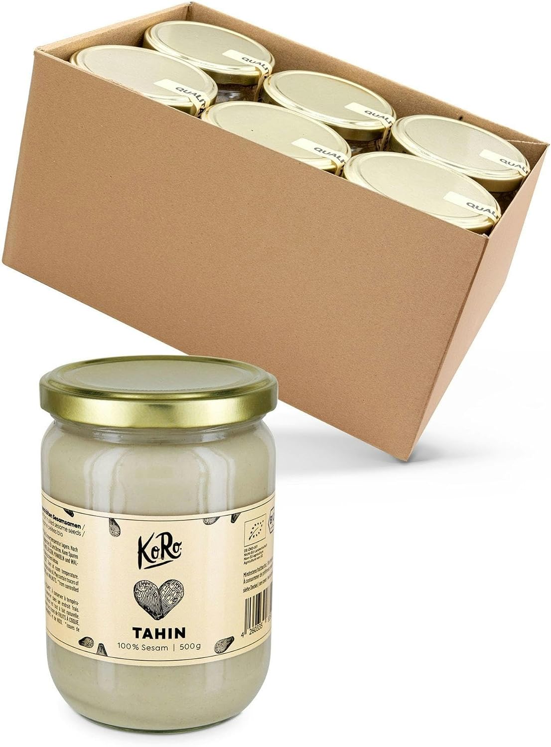 Purée de sésame bio (tahin), l'ingrédient clé du houmous