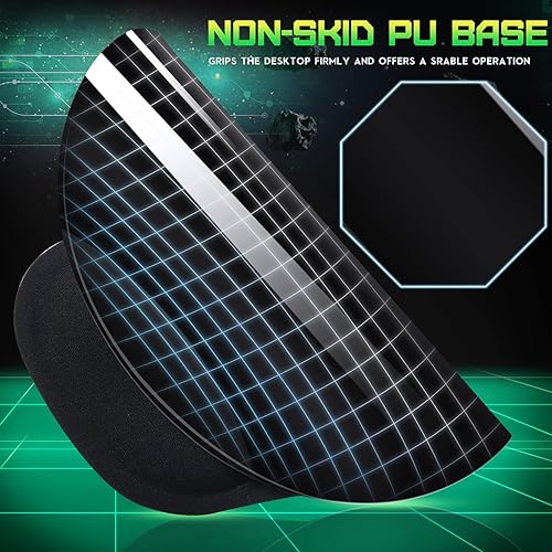 Miniatura 5 de 20 alfombrillas ergonómicas para mouse con soporte para muñeca, almohadilla de mouse de gel con reposamuñecas, alivio del dolor negro, cómoda espuma