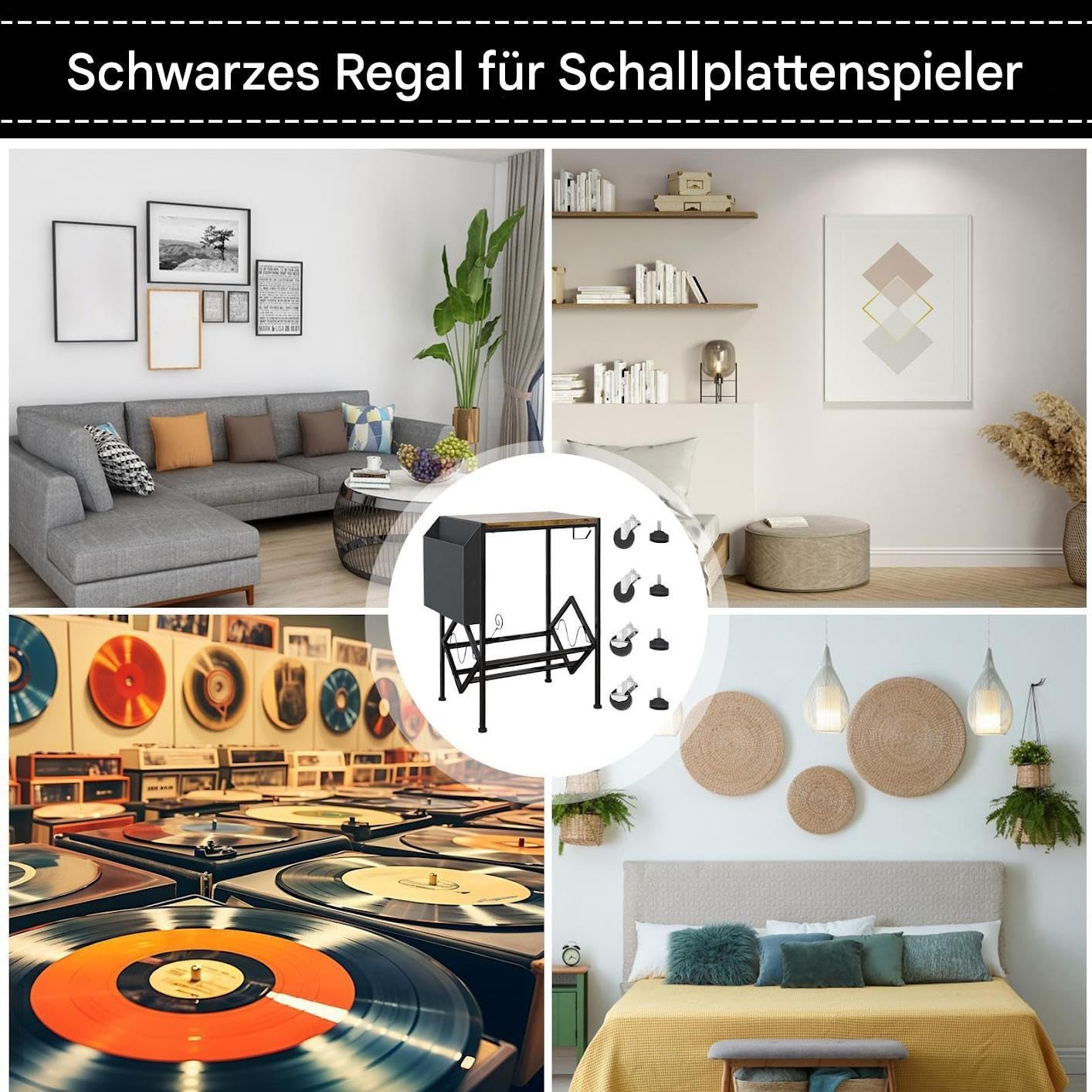 Almacenamiento de discos de vinilo, 2 niveles, estante para colección, soporte de almacenamiento, accesorio para el hogar, salón, estudio, dormitorio, esquina, colección de apartamentos