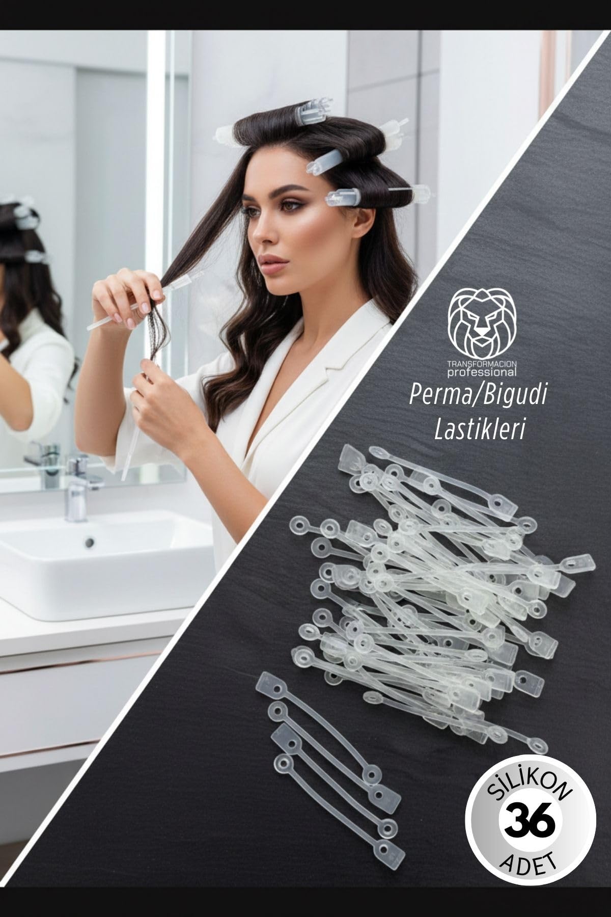 Transformacion Premium Perma Bigudi Lastikleri | Saçına Şekil Veren Esneklik 36 Adet 721259 3