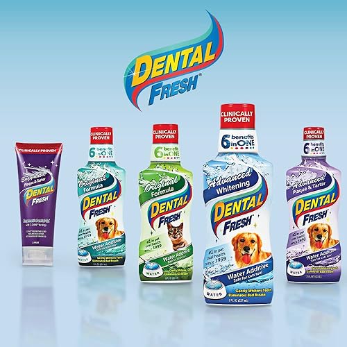 Miniatura 8 de Dental Fresh - Aditivo de agua dulce dental para mascotas, clínicamente probado, simplemente añade al recipiente de agua de la mascota para