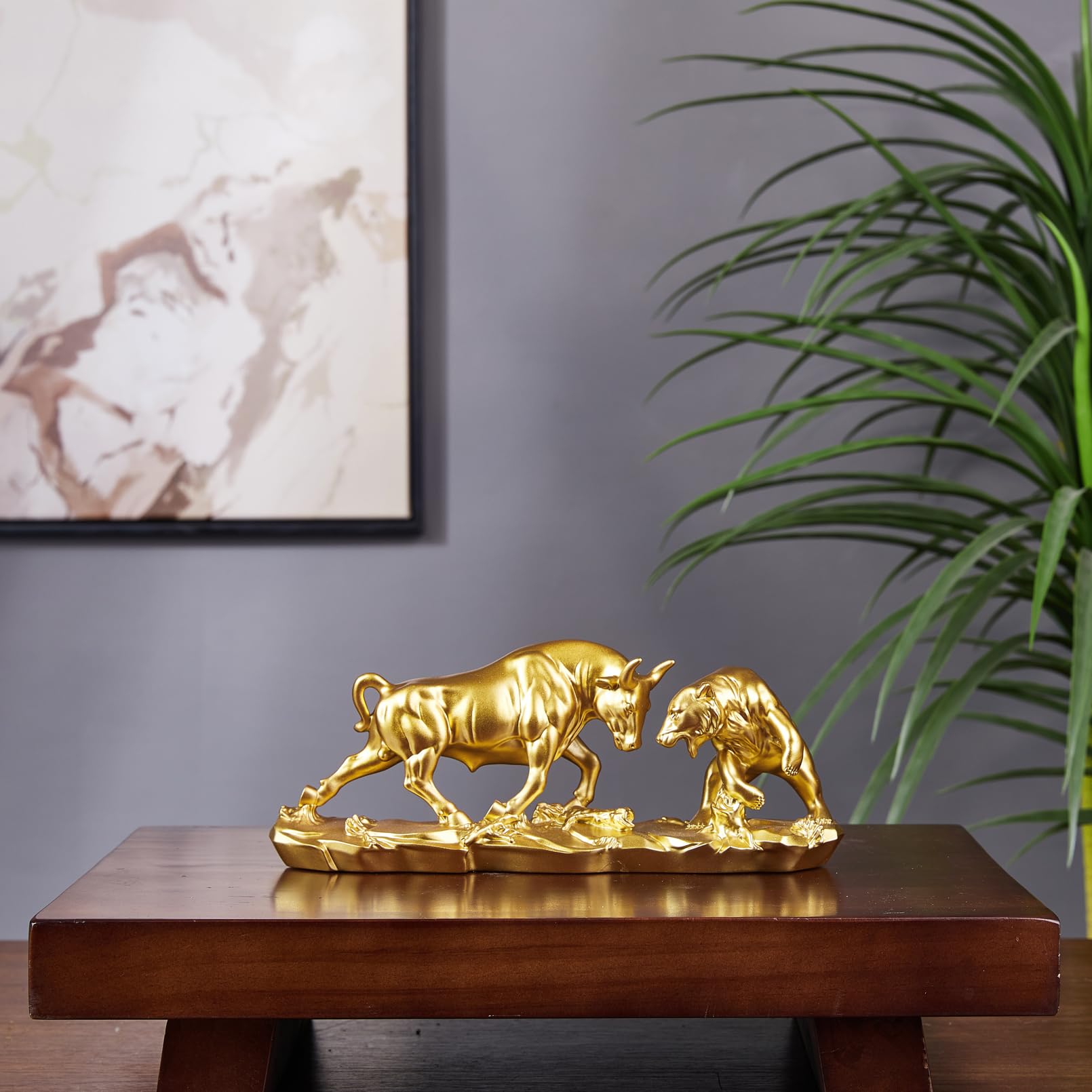 Estatua Oficial De Bronze Wall Street Bull Stock Market NYC Con Base Grande 6 5 Pulgadas
