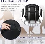 MATEIN Sac à dos extra grand, 17 Sac à dos pour ordinateur portable de voyage de pouce, antivol TSA Friendly Business Work College Computer Backpack pour hommes femmes, noir