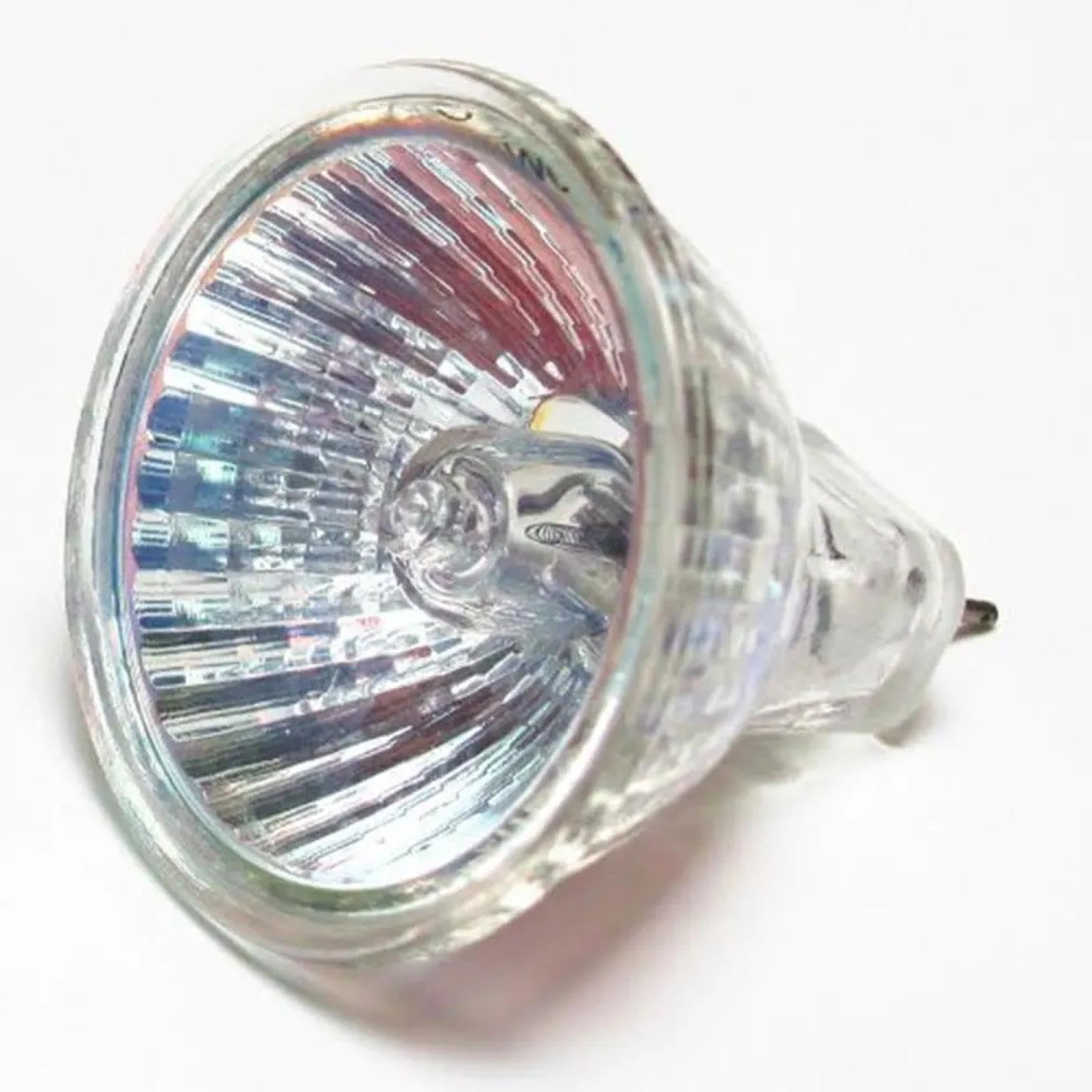 LEDLOCLB MR16 Halogen Spotlight Cup 12V20W 35W 50W dimmable Warm White 2 pin Prong Lighting Halogen Bulb, 5pcs 1PCS 12V-50W