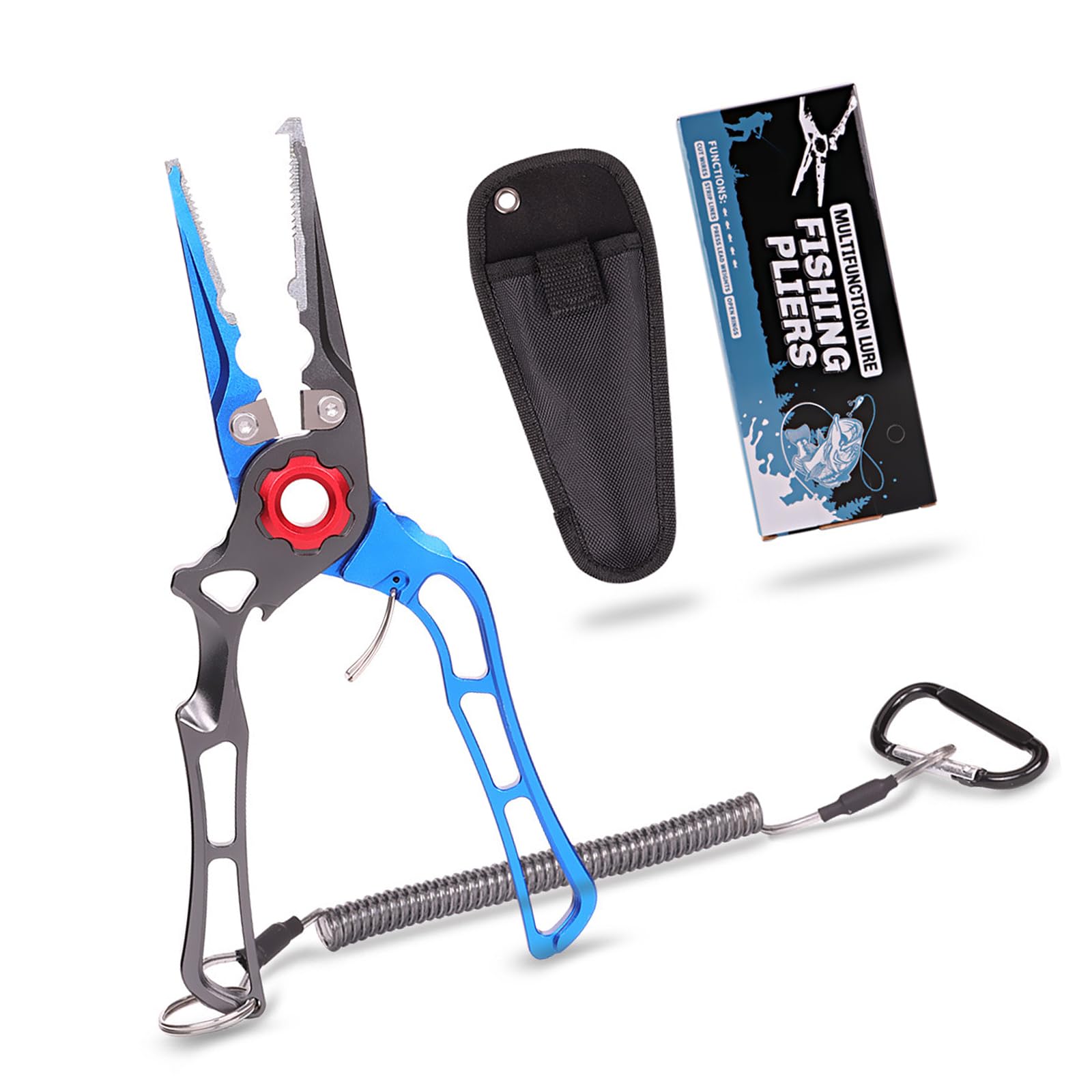 Pinze Pesci Pinze Labbra Pinza Da Pesca Strumento di Rimozione Dell'amo Da Pesca con Manico Ergonomico Pinze Multifunzione