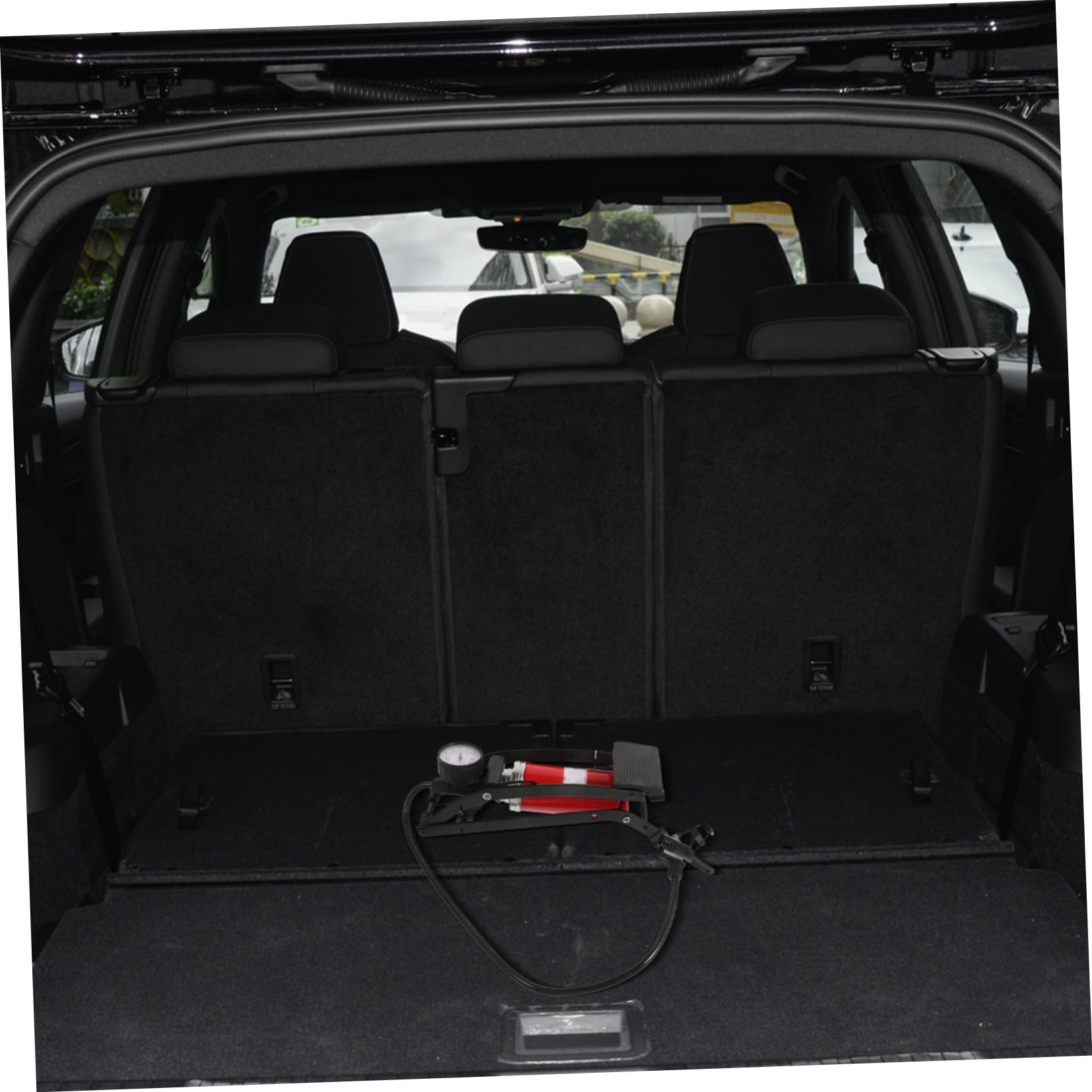 ULTECHNOVO Bomba de Pie Adecuado para Uso Portátil y Duradero Barómetro para Neumáticos de Coche para Inflar Ruedas y Balones Inflador de Alta Presión Metálico