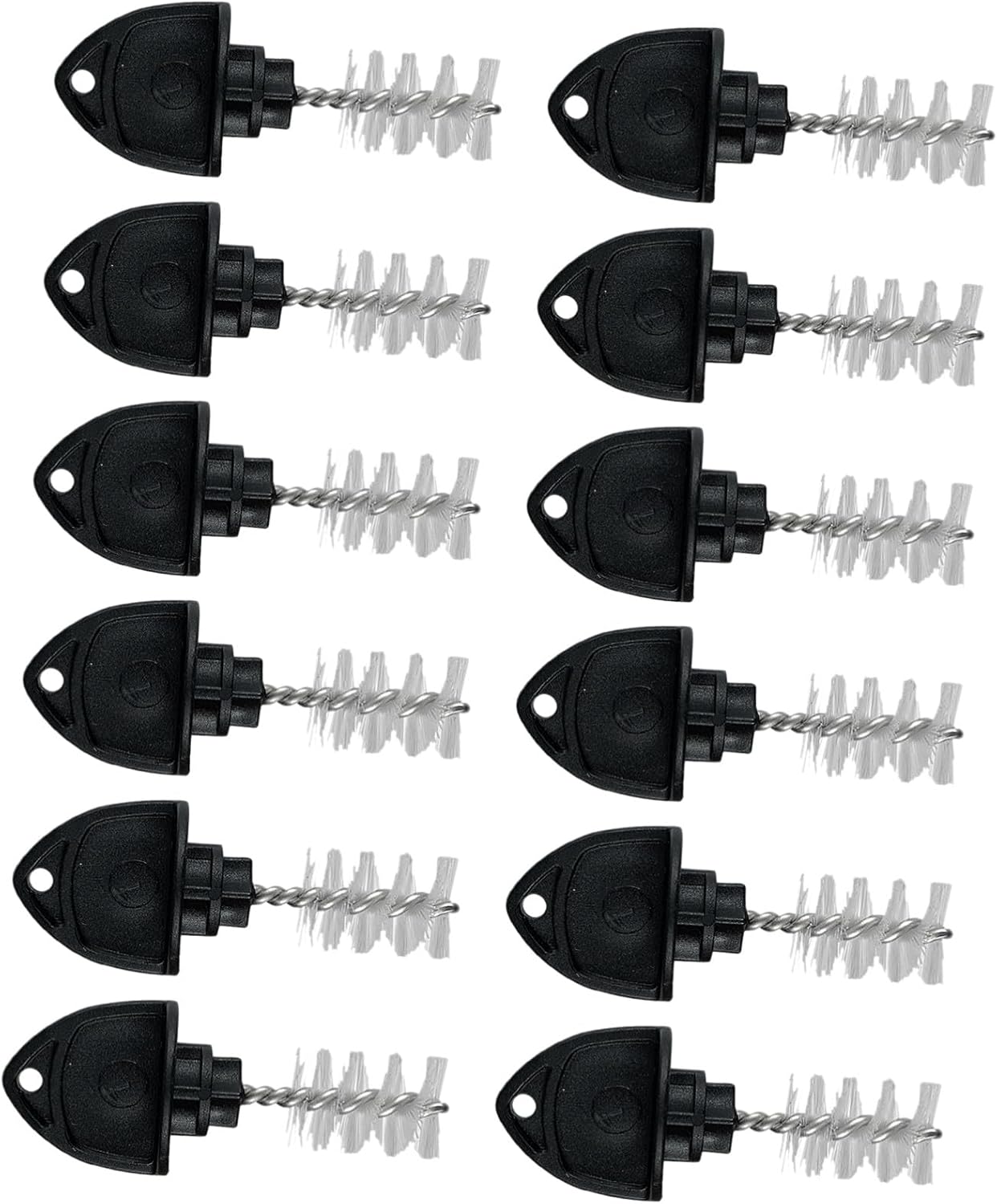 GARVALON 12pcs Wear-resistant Beer Tap Plug and Compact Faucet Brush Set, Portable Draft Beer Faucet Cleaning Brushes for Bar and Home Use
