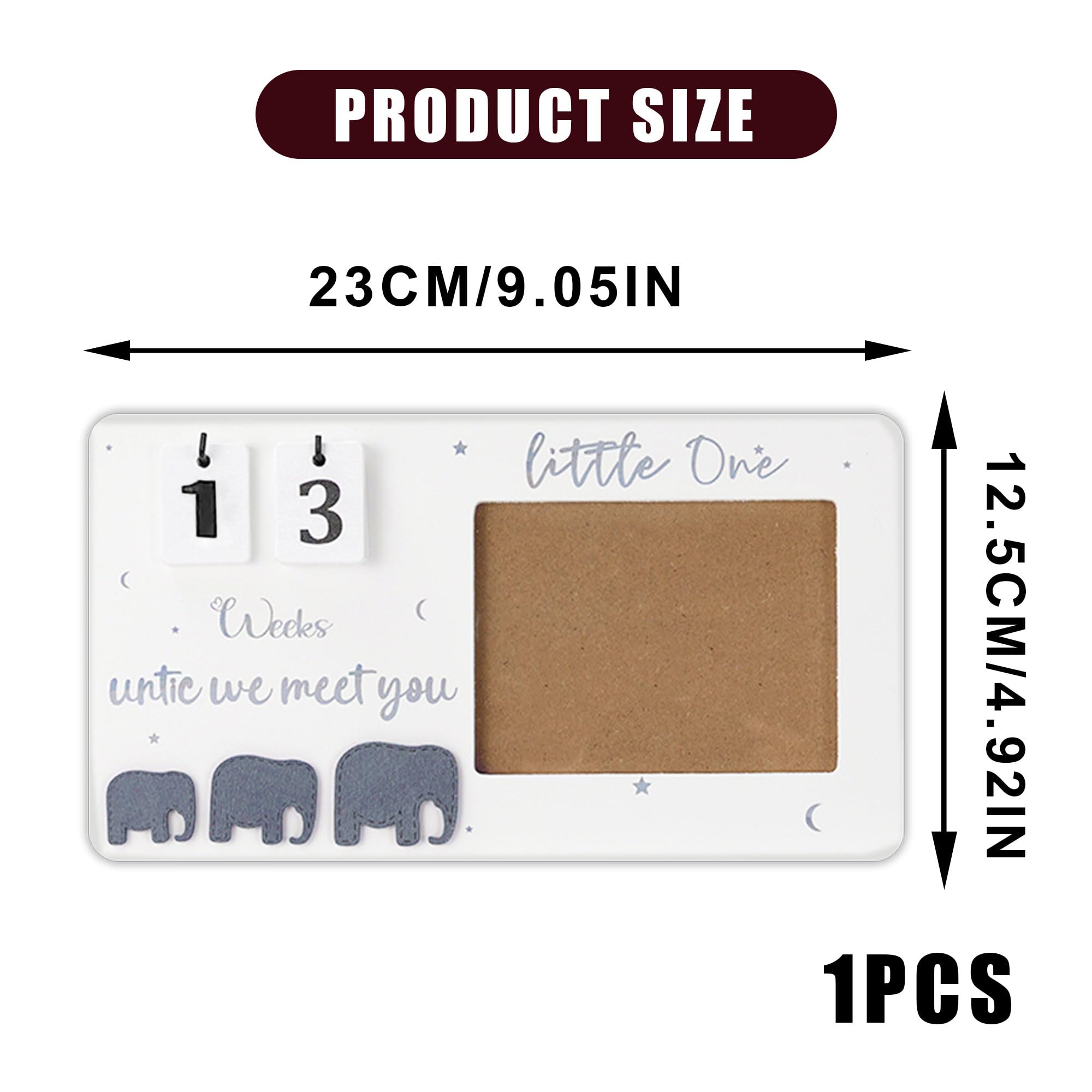 Baby Scan Photo Frames, Baby Ultrasound Photo Frame with Countdown Weeks, Mum to be Gifts, Pregnancy Announcement Gifts - Image 2