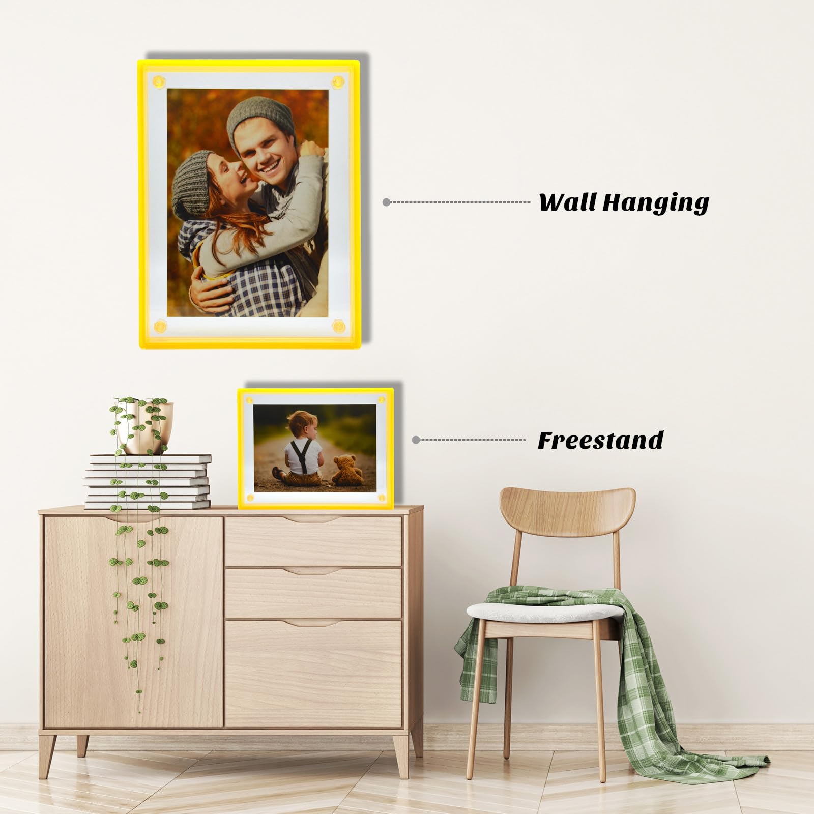 Amazon.com - Gelite Acrylic 5X7 Picture Frame to Display 5x7 4x6