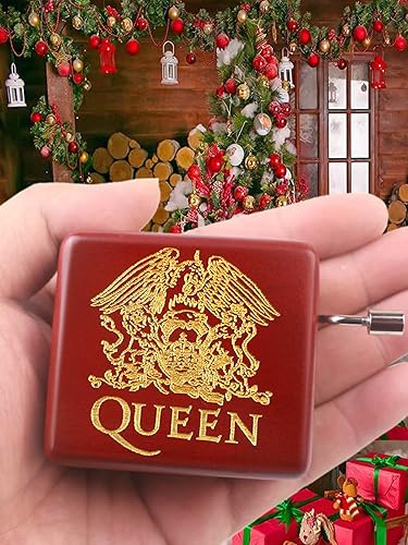 Vista 34 de ROSIKING Wooden Music Box Hand Crank Classic Musical Boxes Christmas Birthday Valentine's Day Gifts Plays Howl's Moving Castle-Merry Go Round of