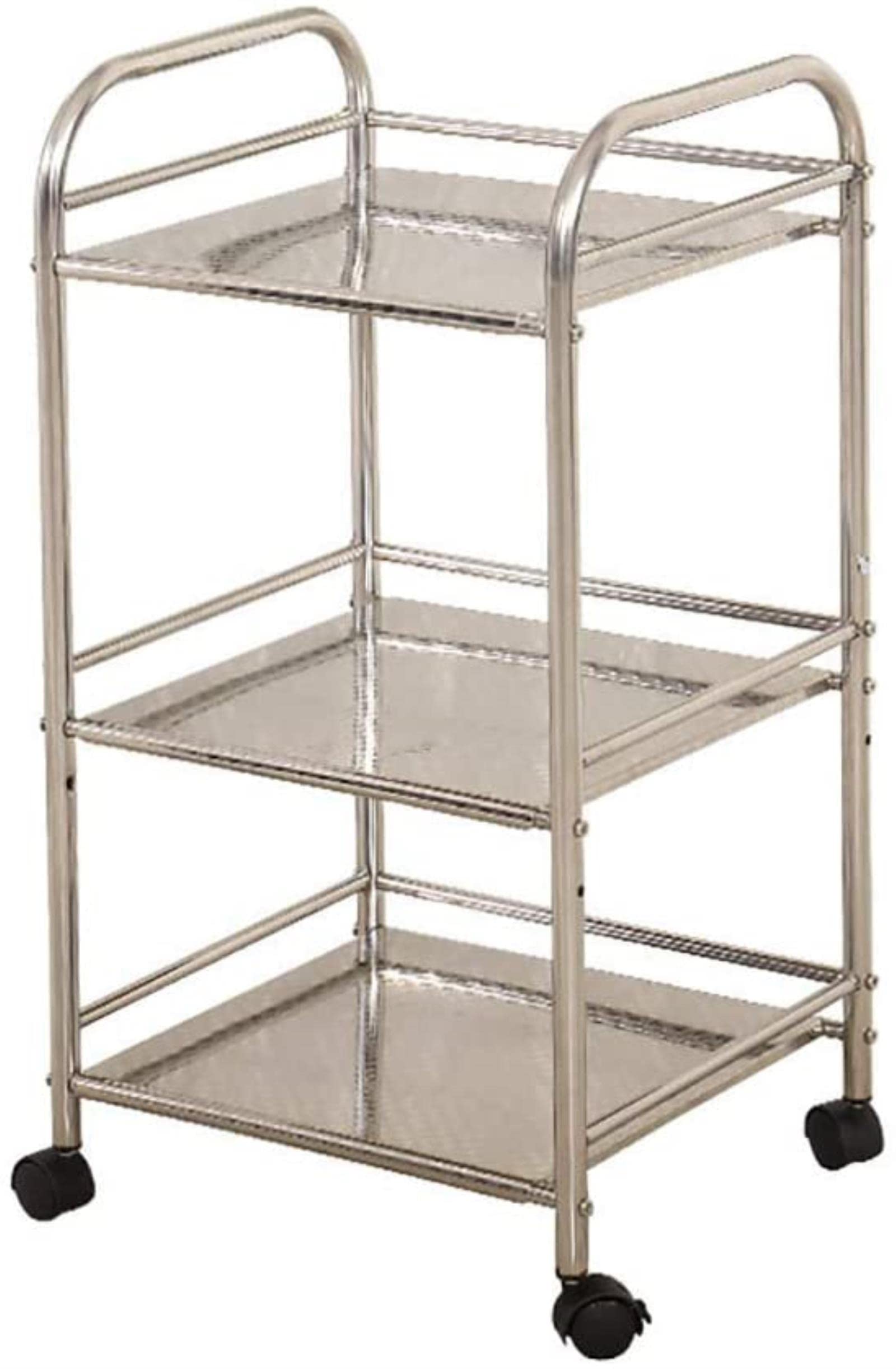 Útil Carrito médico Tool Carrito rodante para Equipos médicos de 3 Niveles, Carrito para salón de Belleza con Rueda de Freno Universal, Hospital/clínica Dental, Capacidad de