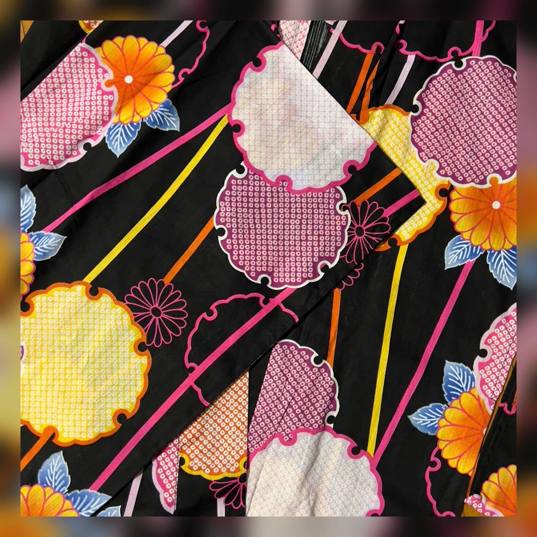 浴衣セット150cm 3点セット 浴衣帯下駄