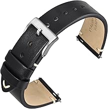 ANNEFIT Uhrenarmband 18mm 20mm 22mm für Herren Damen, Italienisches Vintage Lederarmband, Schnellverschluss Echtes Ersatzarmband