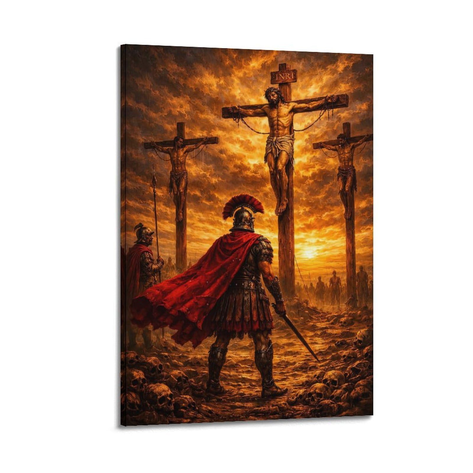ESTE Christianity Jesus Roman Soldiers Sacrifice Redemption Poster Decorative Painting Canvas Modern Art Picture 20x30inch(50x75cm)