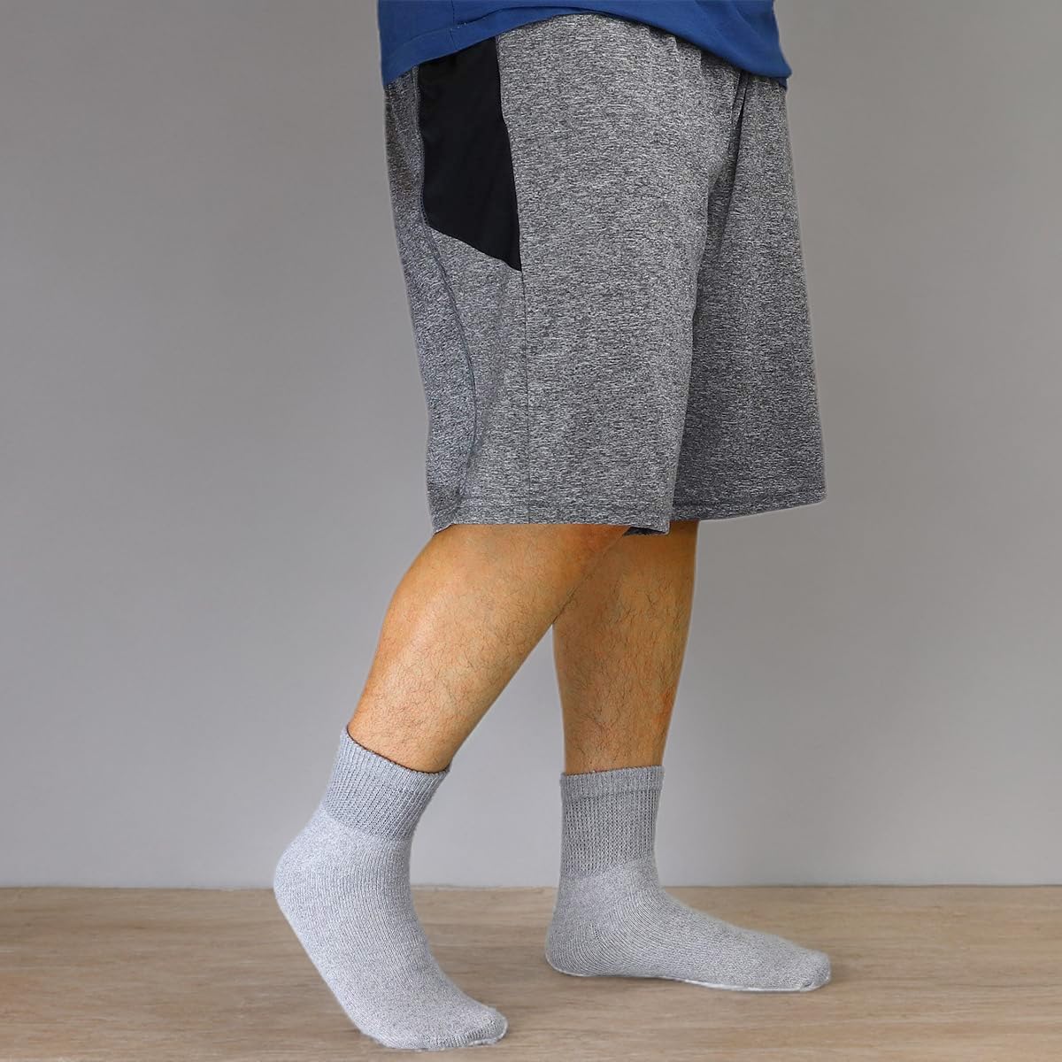 Falari Lot de 12 paires de chaussettes pour diabétiques approuvées par les médecins - Non contraignantes - Coupe ample