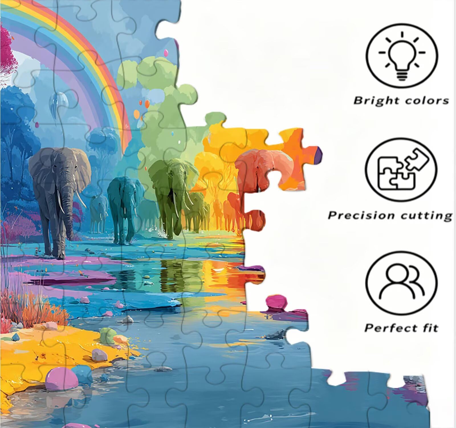 Puzzle 5000 sztuk, kolorowy obraz puzzle dla dorosłych puzzle, wyzwanie dekoracja puzzli, rozrywka gra edukacyjna dla całej rodziny, na prezent dekoracja R7KH-64