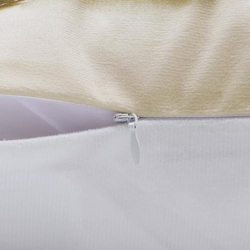 Miniatura 5 de Bonhause Juego de 4 fundas de almohada decorativas con diseño de hongos de 18 x 18 pulgadas, diseño de ardilla de conejo, para sofá, hogar, patio,