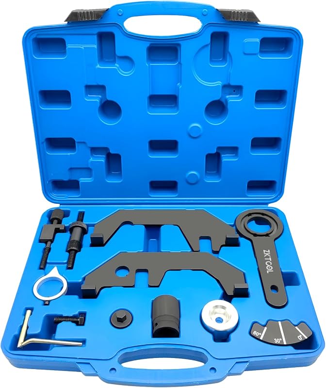 ZKTOOL Vezérműtengely Rögzítő Készlet BMW N62 N73 Motorokhoz - OEM 119460 Időzítő Lánc Szerelő Szett E60 E61 E63 E64 E65 E66 Modellekhez