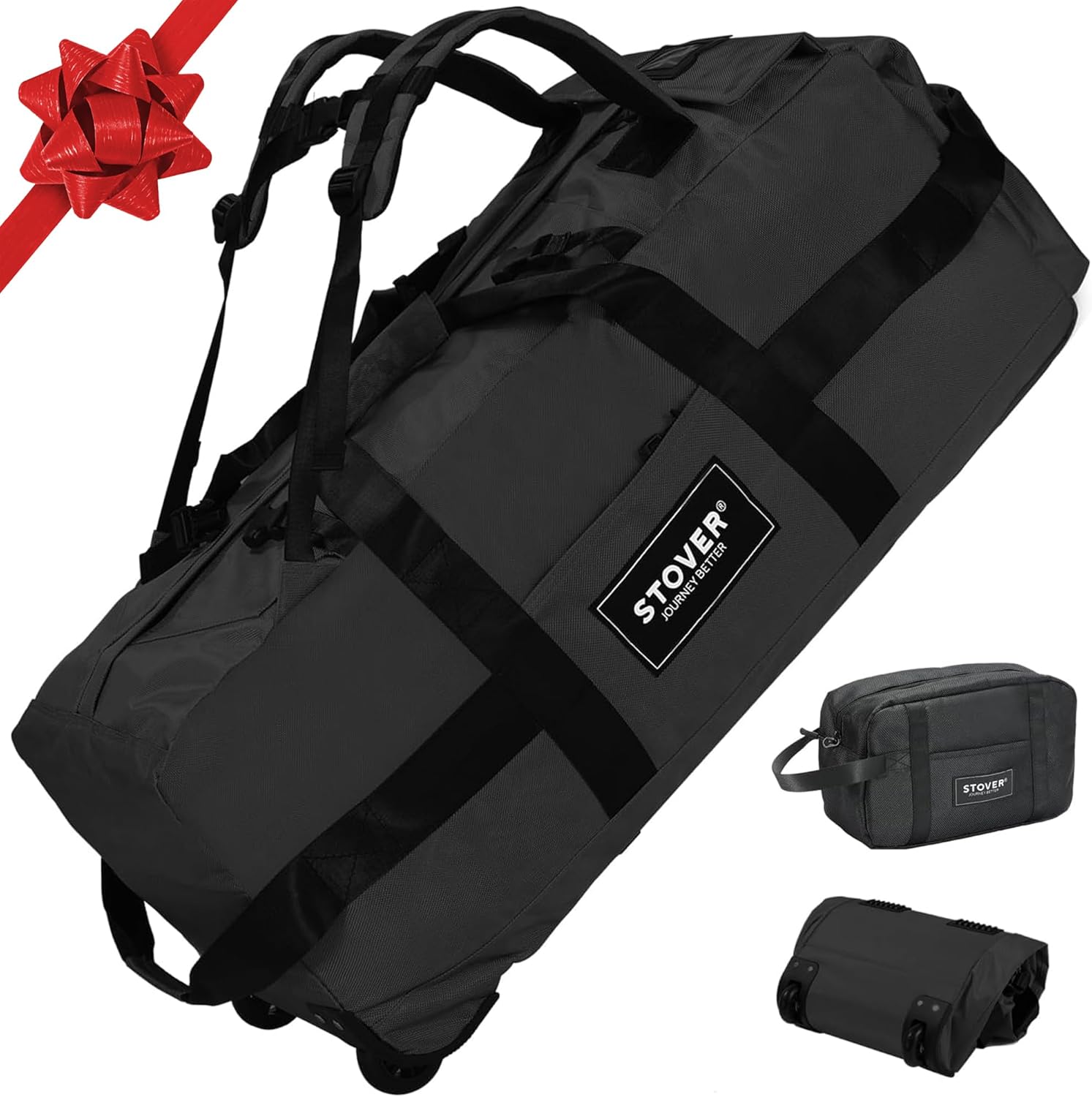 STOVER 80L Rolling Duffel Bag with Wheels, Large 31...