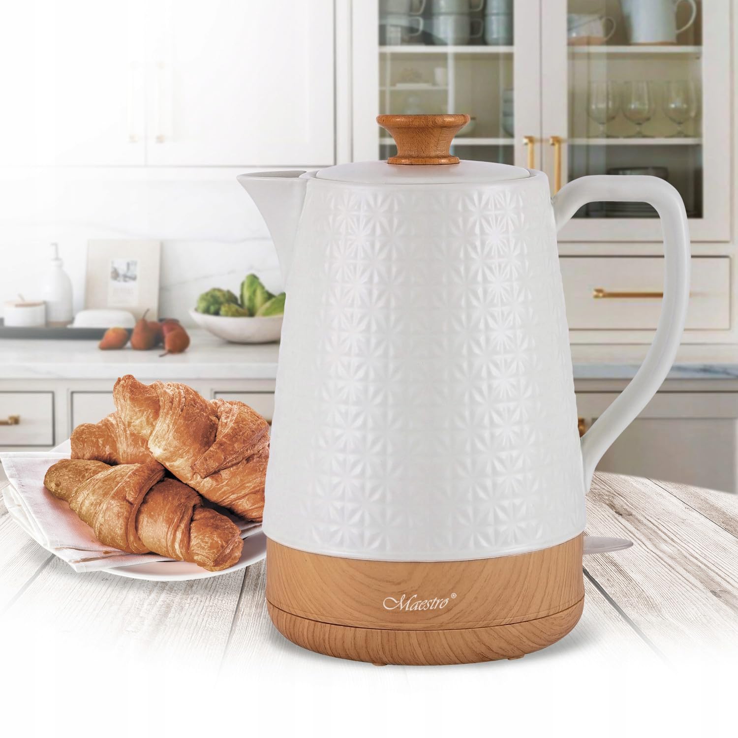 Bouilloire MR-076 2 L Blanc Vitrocéramique 1800 W