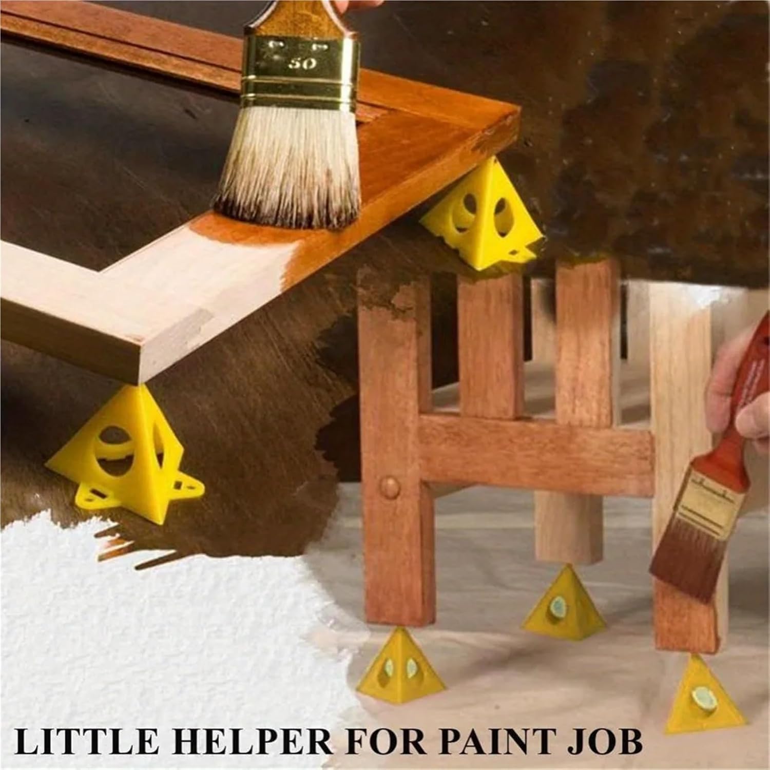 Painters Pyramids 130pcs Painters Pyramid Stands,Door Stands for Painting, Door Painting Stand, Paint Pyramids, Canvas Pouring