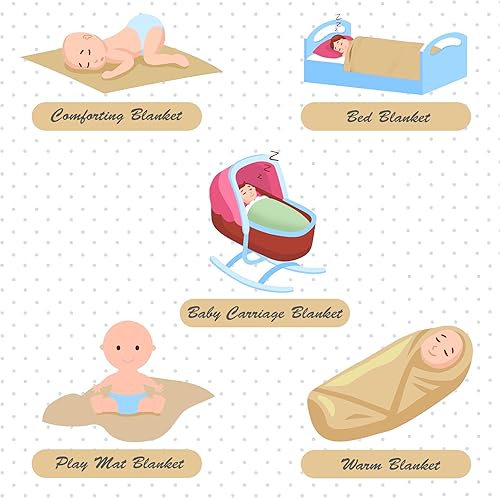 Miniatura 5 de HuitzilAM Manta de bebé de punto, manta de bebé personalizada de 30 x 40 pulgadas para niñas y niños recién nacidos, manta personalizada con bordado