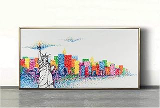 Wall Art PIPAO New York Skyline Painting Abstract Canvas Painting Art Poster Mur - Compare price