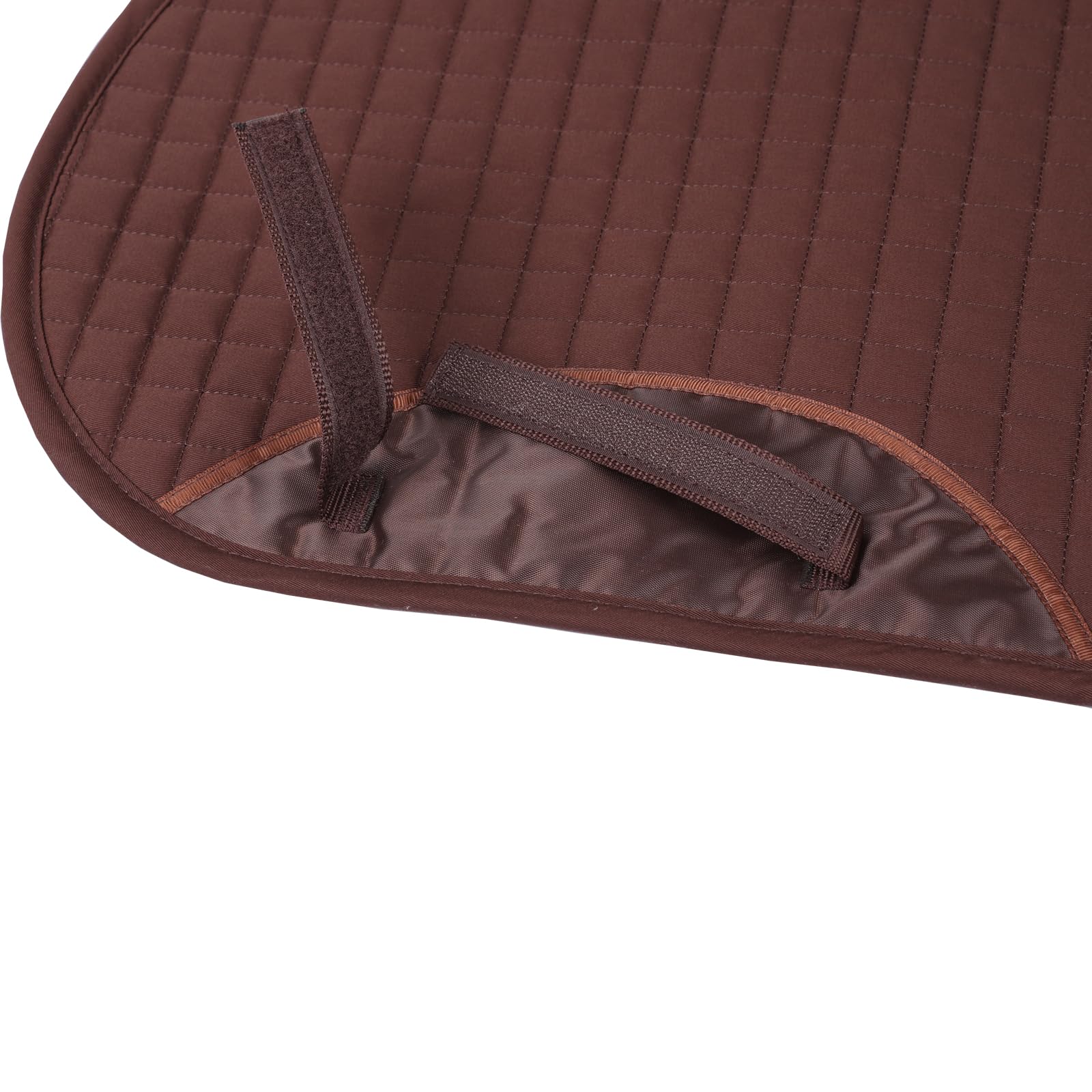 GP Coussinet de selle en coton universel marron, tissu de selle de saut classique respirant