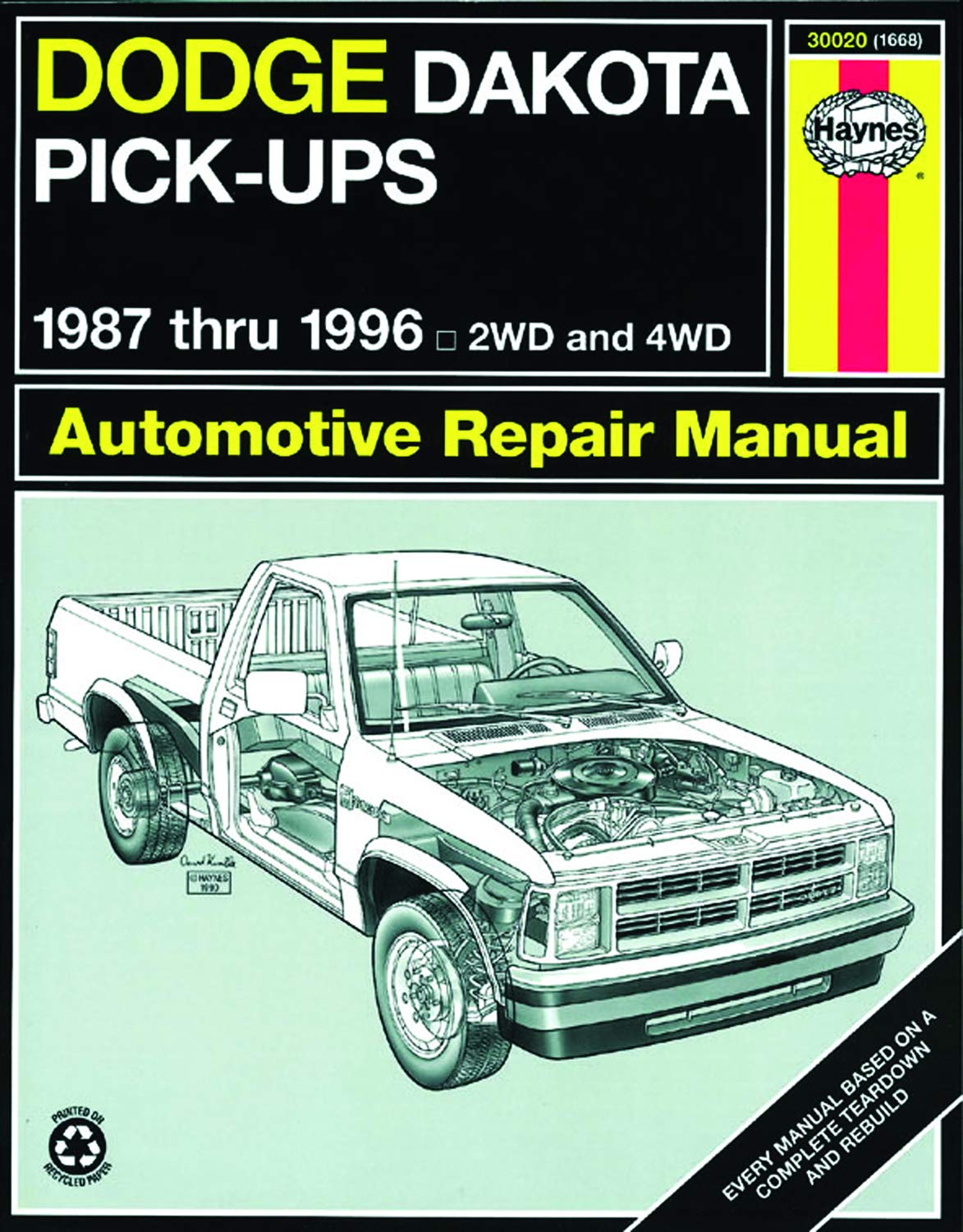 Dodge Dakota Pick-up (87-96) Haynes Repair Manual (Haynes Repair Manuals) 
