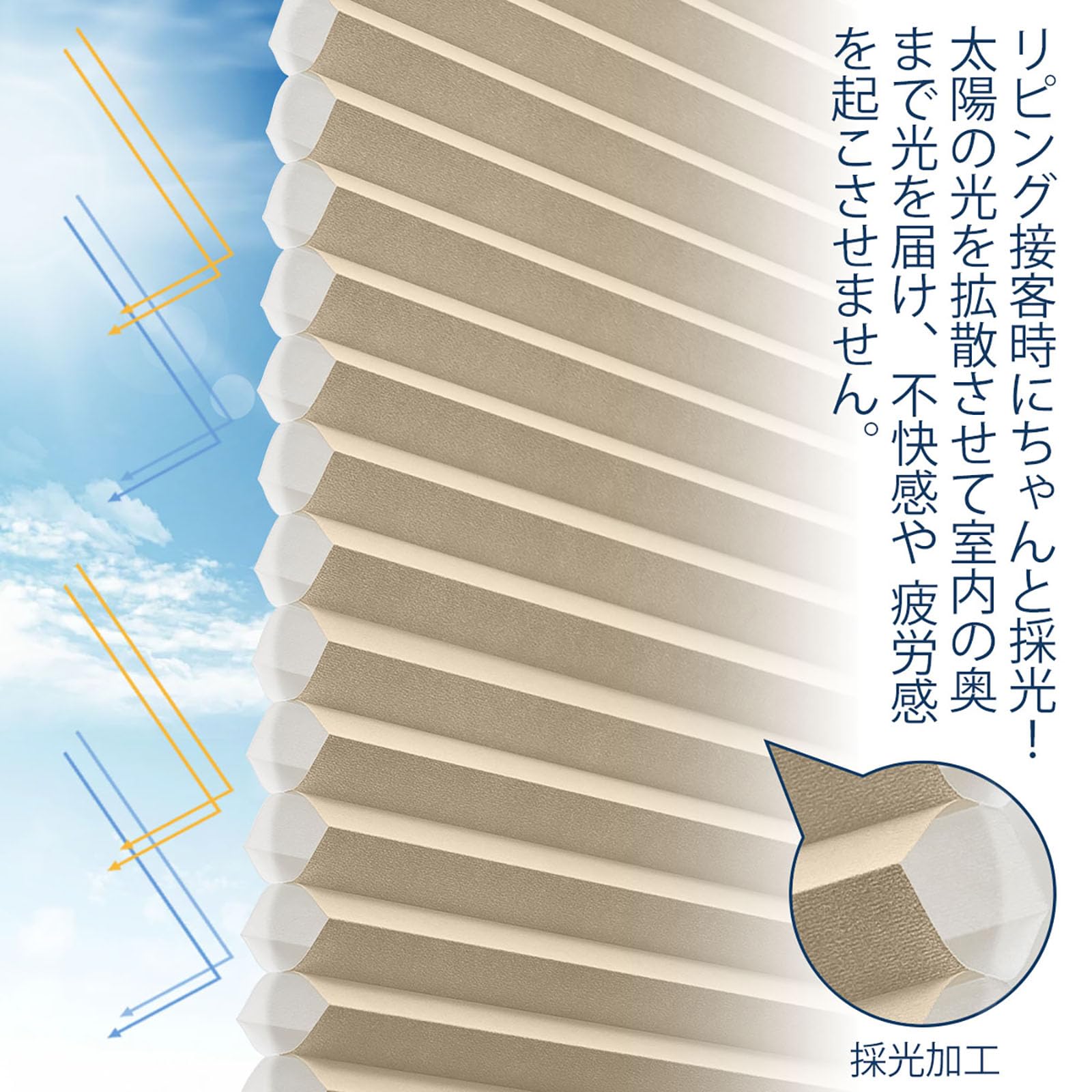 Amazon｜Keego ハニカムシェード ハニカムスクリーン カーテン