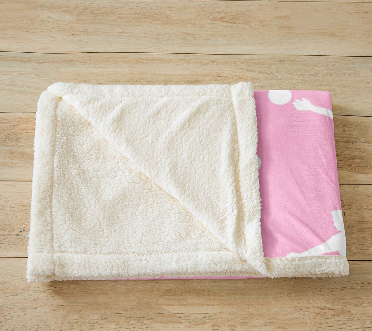 Homemissing Football Fleece Throw Blanket 40x50Inch Kids Soccer Player Plush Blanket for Bed Sofa Boys Girls Teens Pink Ball Gaming Sherpa Blanket Fashion Sports Theme Fuzzy Blanket Home Decor - Image 3