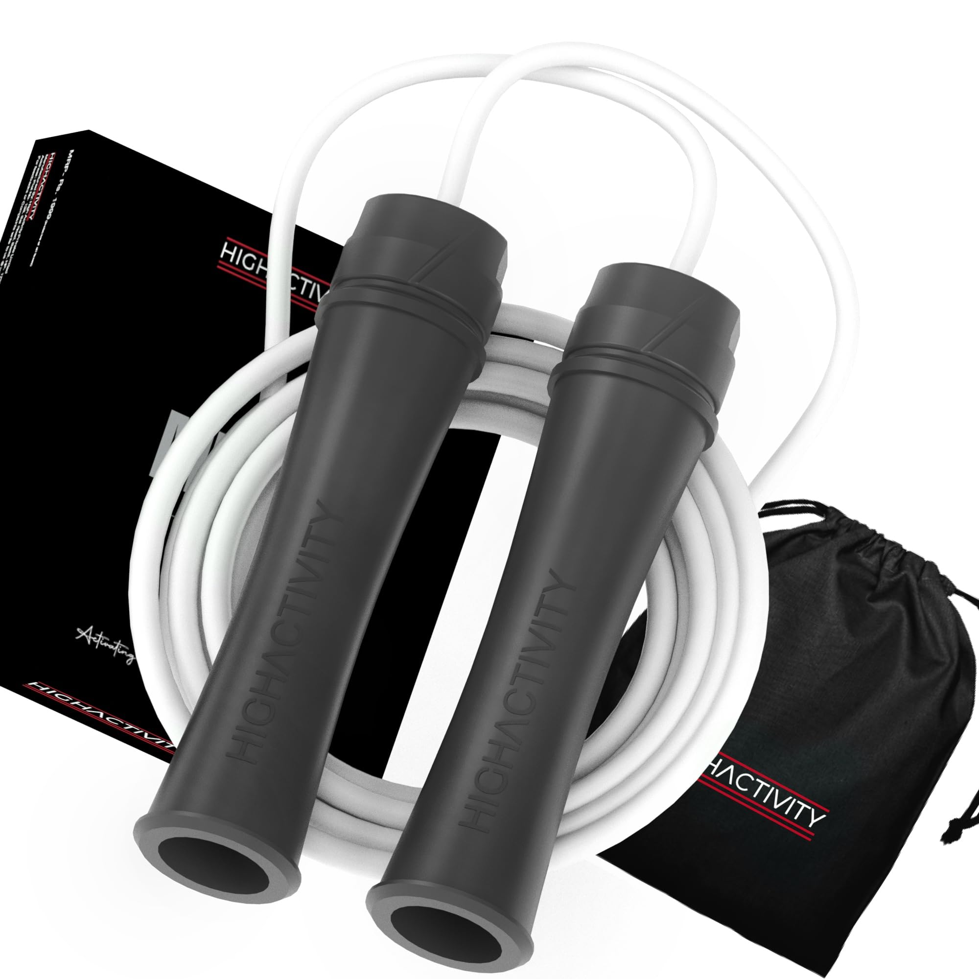 High Activity Polyvinyl Chloride -Adjustable Jump Rope For Men, Women&Children- Speed Skipping Rope For Men & Women Exercise Workout-Tangle Free Jumping Rope (10 Feet, Black & White) (B0D6KLWPZL) Amazon Price History, Amazon Price Tracker
